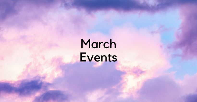 What's happening in March 2020?